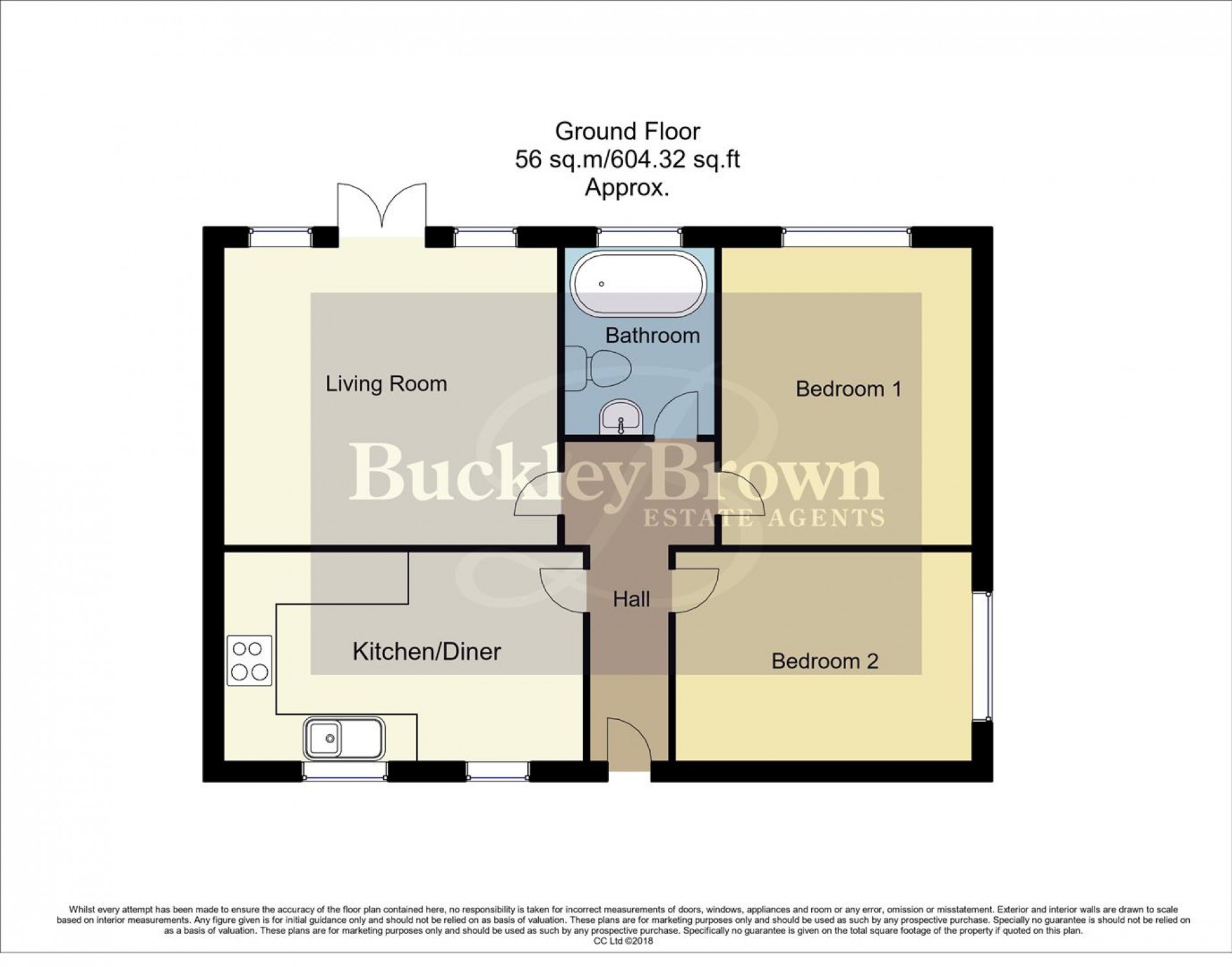 Floorplan for Holly Rise, New Ollerton, Newark