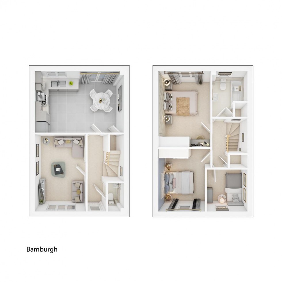 Floorplan for Plot 73 Bamburgh, Thoresby Vale, Edwinstowe, Mansfield