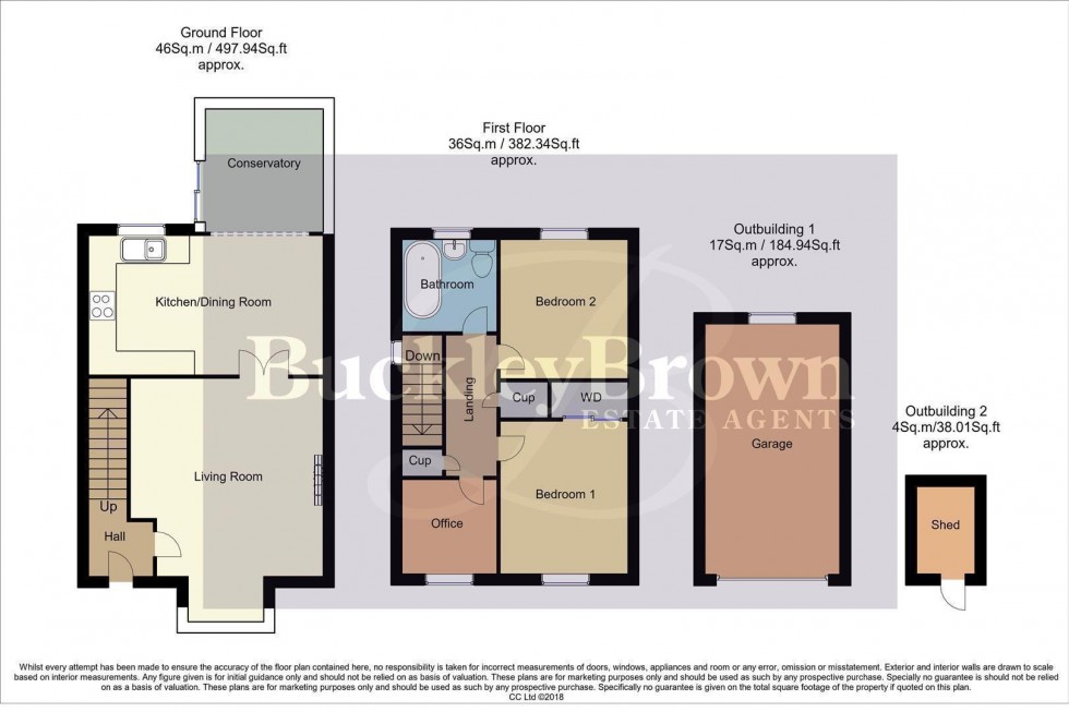 Floorplan for Hollinwell Close, Kirkby-In-Ashfield, Nottingham