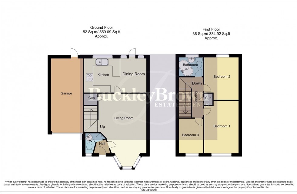 Floorplan for Bird Close, Mansfield