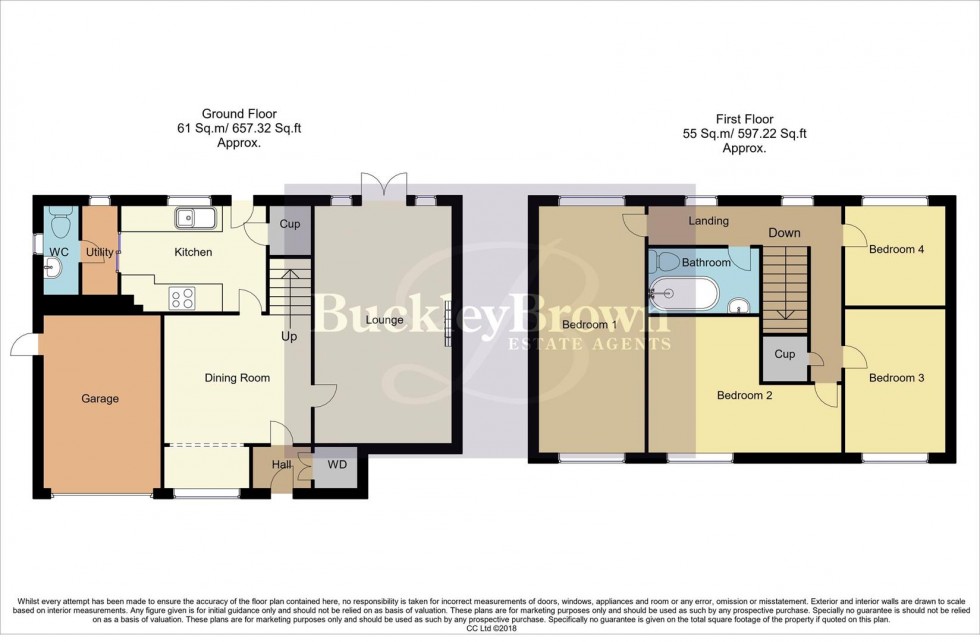 Floorplan for Chartwell Road, Kirkby-In-Ashfield, Nottingham