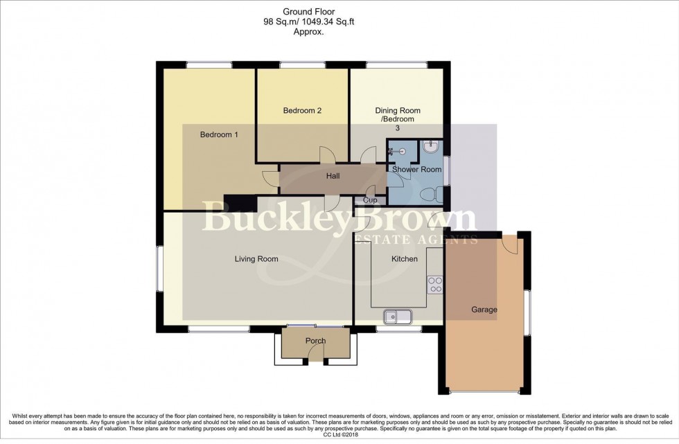 Floorplan for St. Peters Avenue, Mansfield