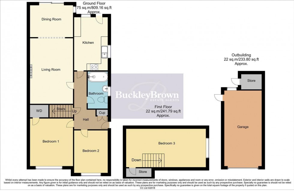 Floorplan for Marples Avenue, Mansfield Woodhouse, Mansfield