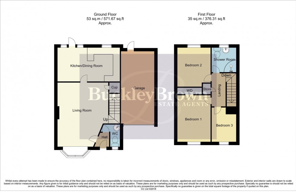 Floorplan for Bird Close, Mansfield