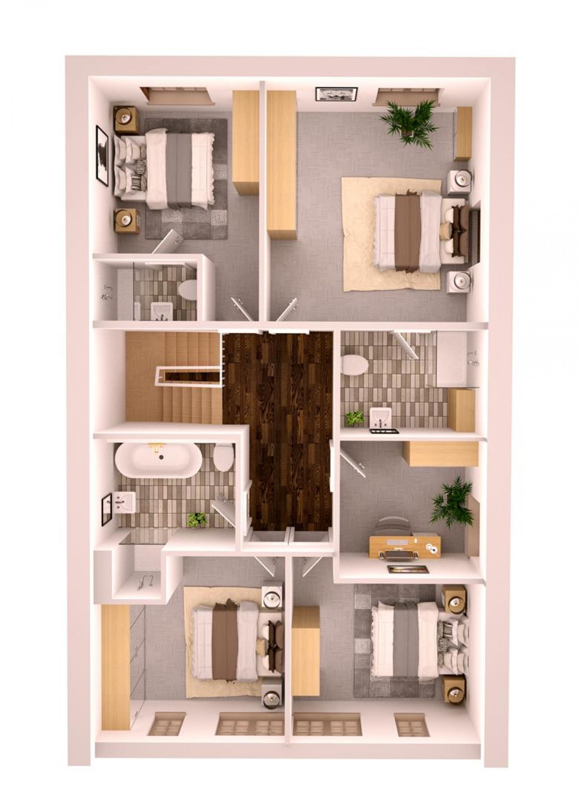 Floorplan for Oakview, Budby Road, Cuckney, Mansfield