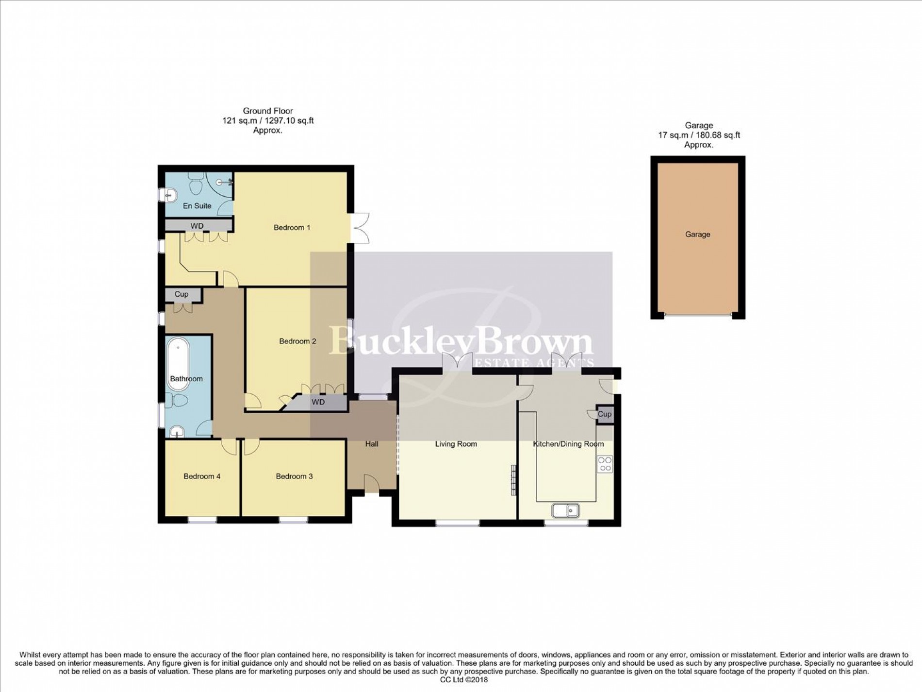 Floorplan for Rosemary Bungalow, Church View, New Houghton, Mansfield