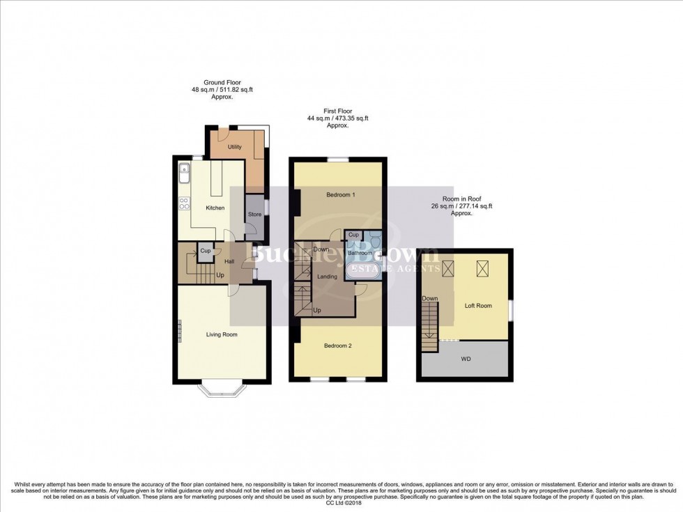 Floorplan for Lime Avenue, Sutton-In-Ashfield