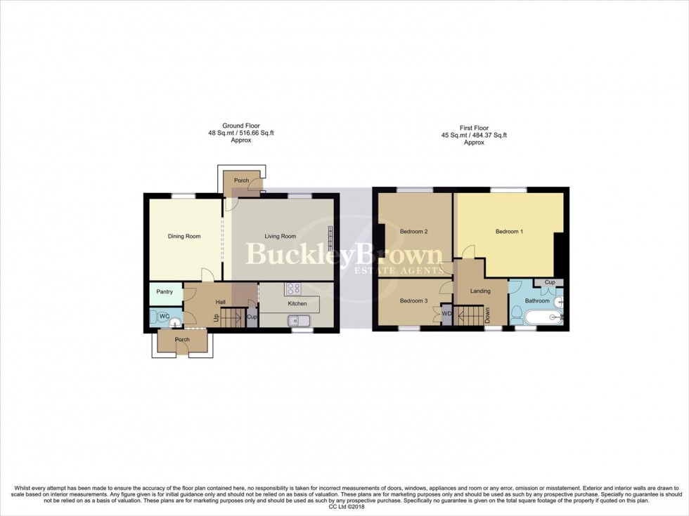 Floorplan for Sherwood Rise, Mansfield Woodhouse, Mansfield