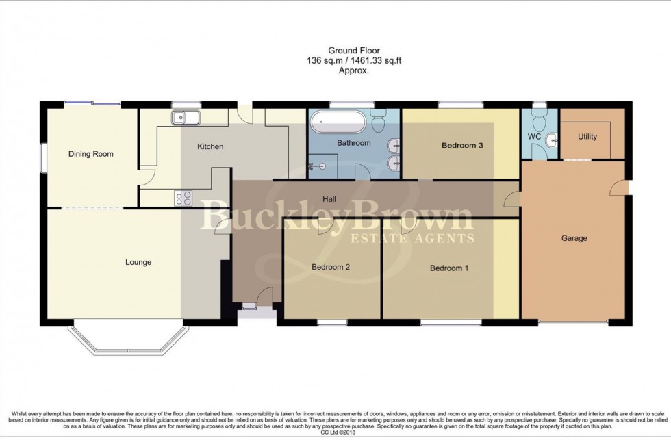 Floorplan for Netherthorpe, Staveley, Chesterfield