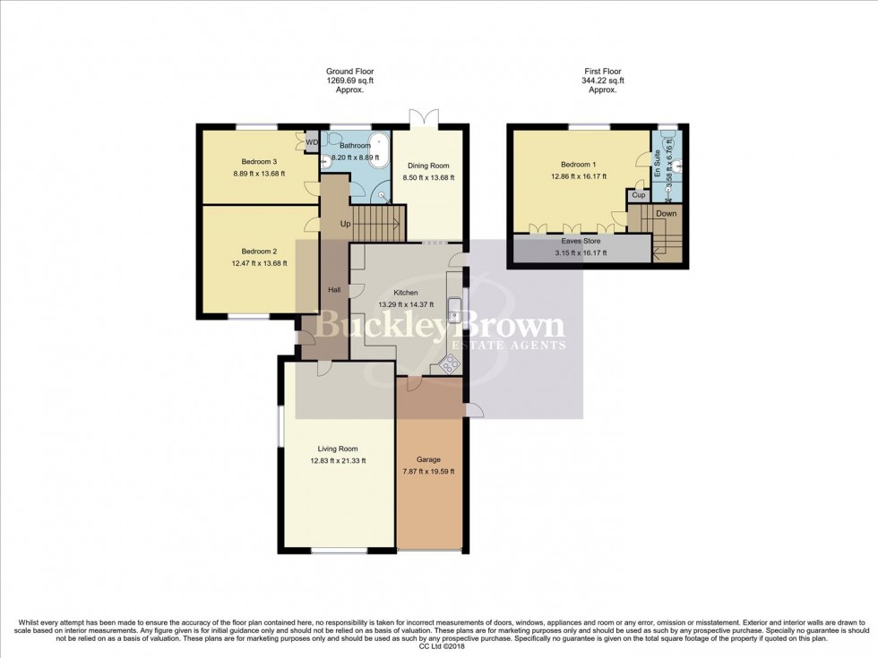 Floorplan for Rooley Drive, Sutton-In-Ashfield