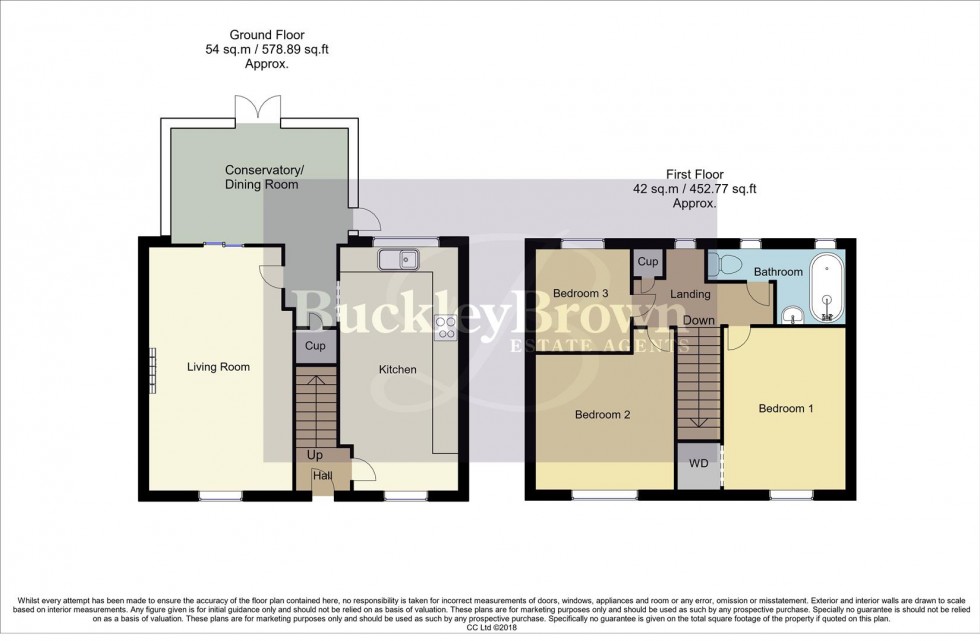 Floorplan for Woodfield Road, Pinxton, Nottingham