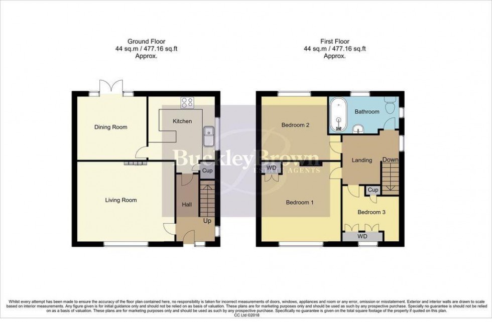 Floorplan for Cambridge Road, Rainworth, Mansfield