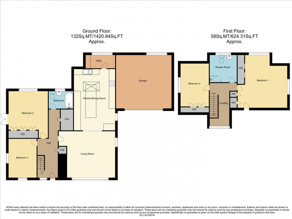 Floorplan for Woodland Rise, Ravenshead, Nottingham