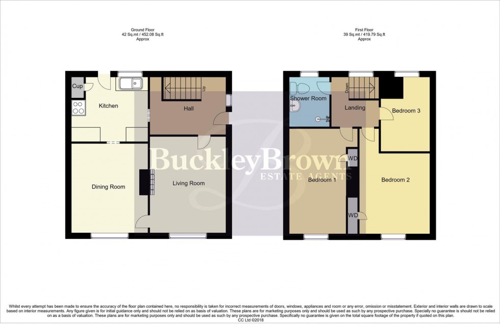 Floorplan for Rhodes Walk, Mansfield