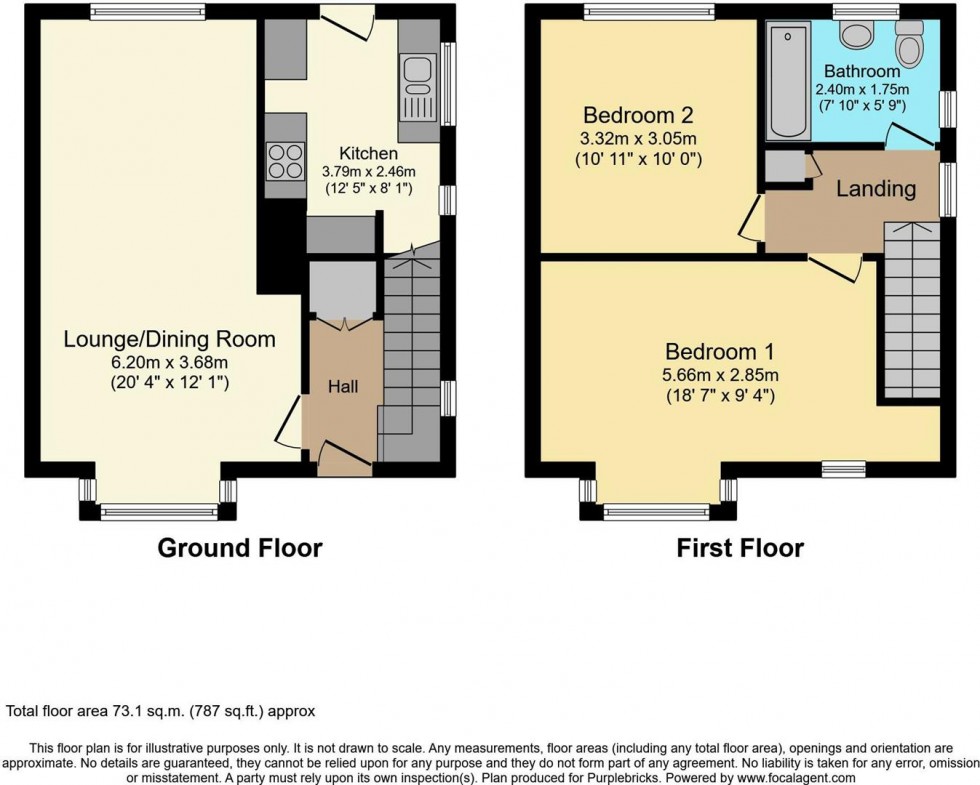 Floorplan for Kaye Road, Mansfield