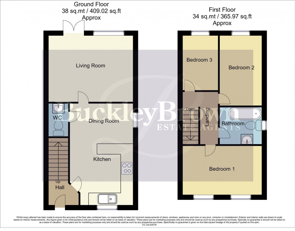 Floorplan for Primrose Way, Langwith Junction, Mansfield