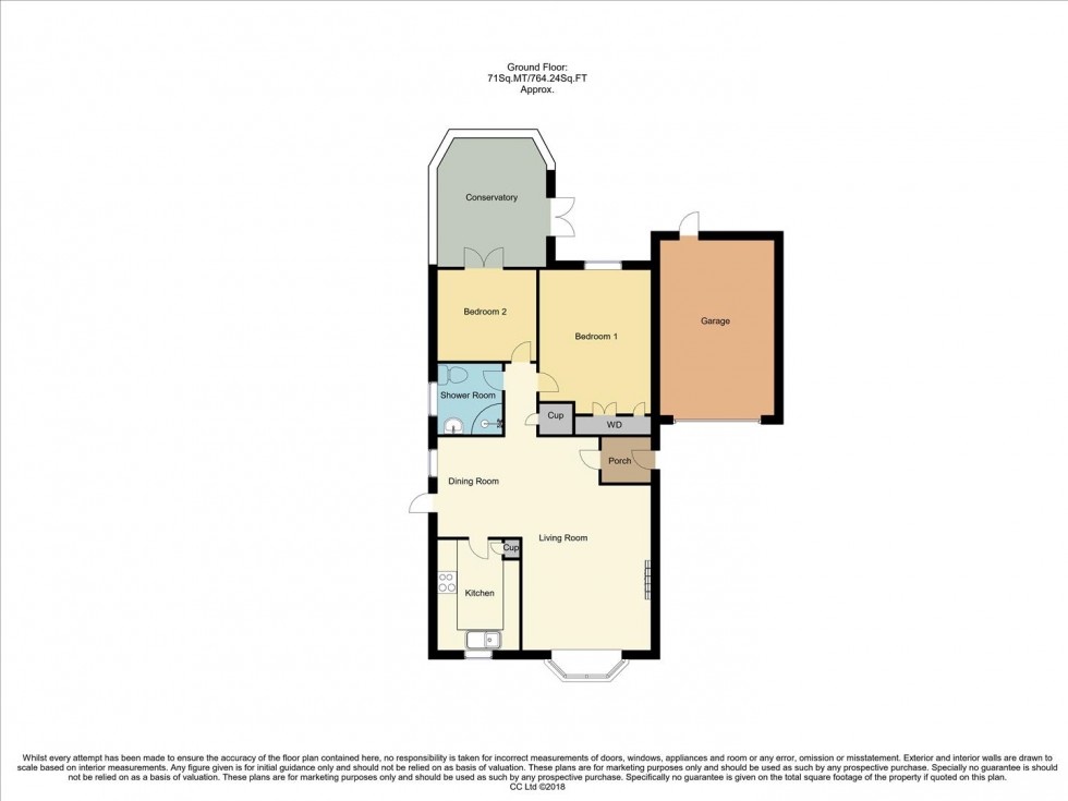 Floorplan for St. Chads Close, Mansfield