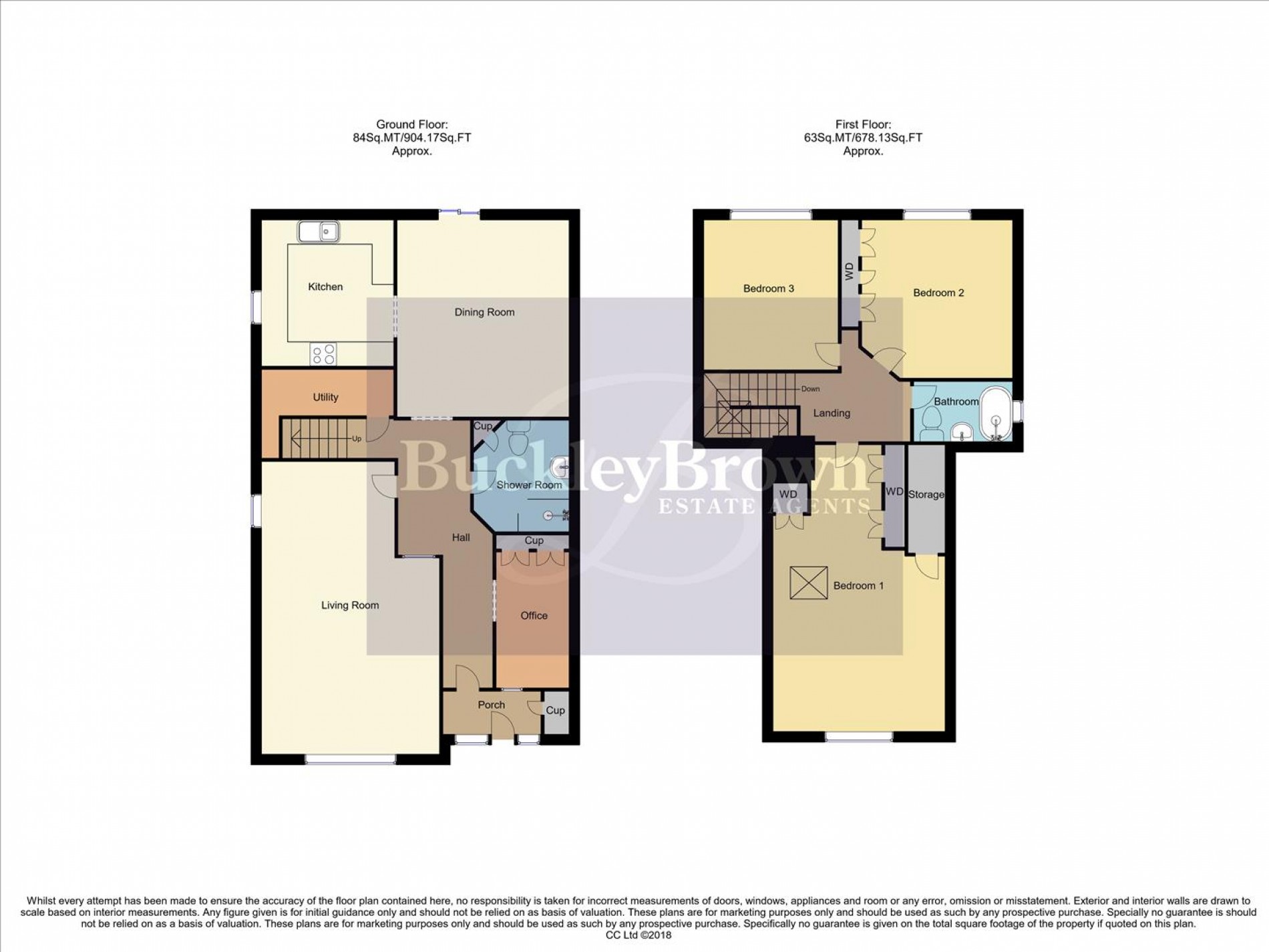 Floorplan for Winster Avenue, Ravenshead, Nottingham