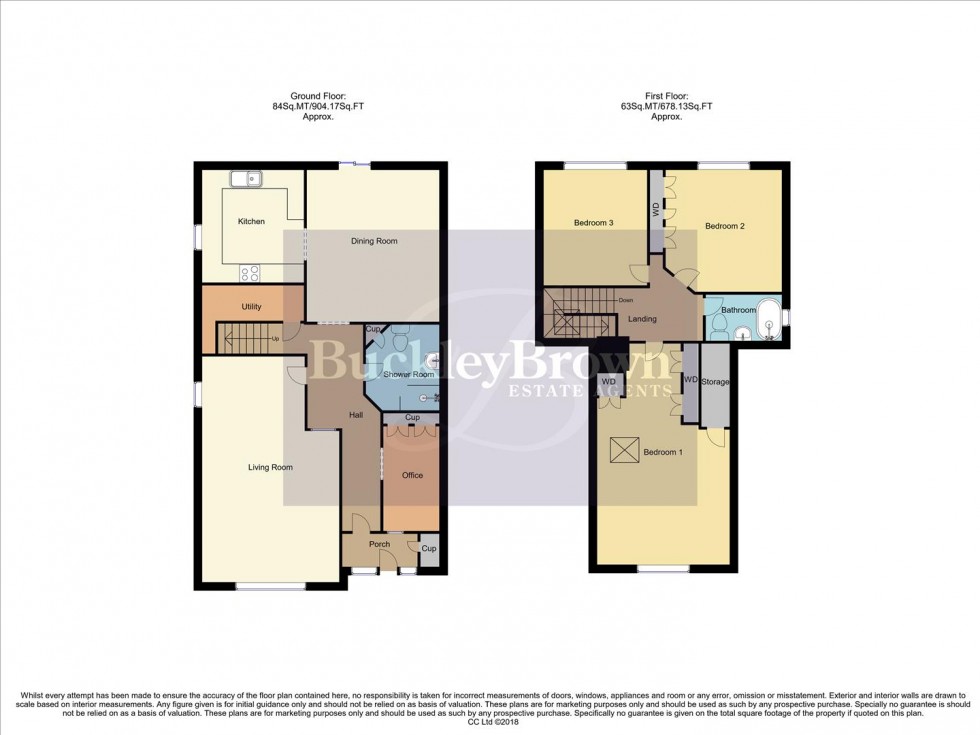 Floorplan for Winster Avenue, Ravenshead, Nottingham