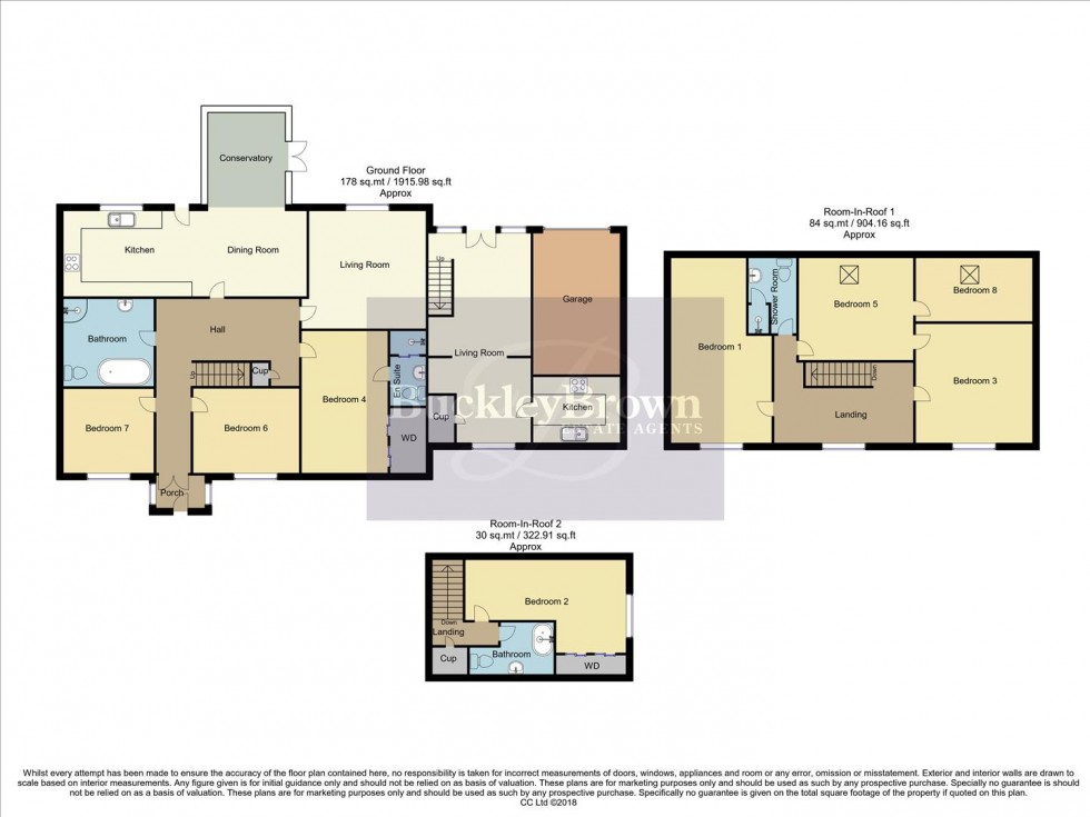 Floorplan for Conway Road, Hucknall, Nottingham