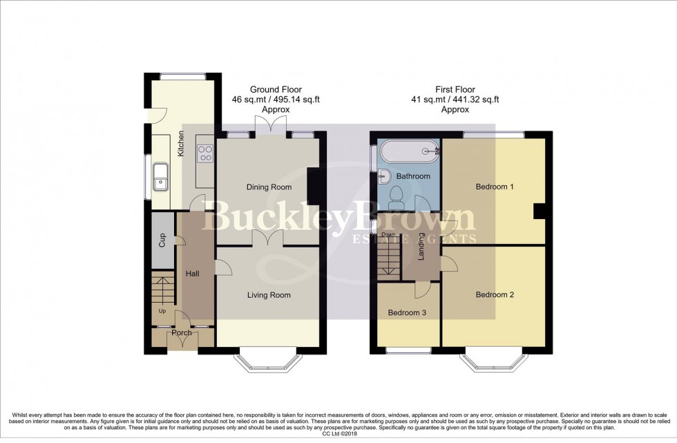 Floorplan for Beresford Road, Mansfield Woodhouse, Mansfield