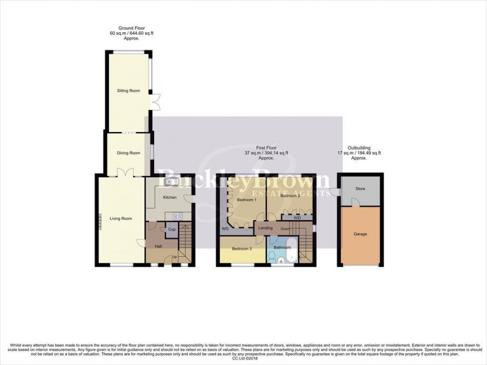 Floorplan for Hereford Road, Ravenshead, Nottingham