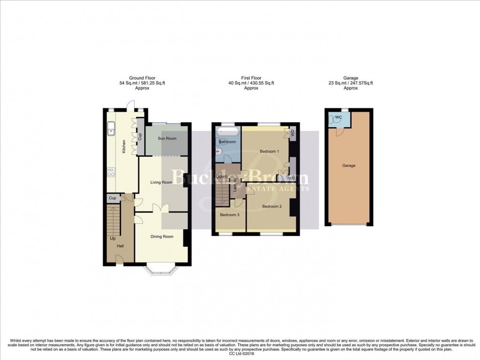 Floorplan for Oakholme Rise, Worksop