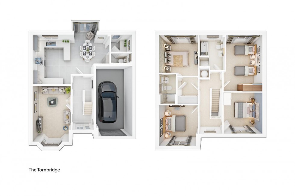 Floorplan for Plot 104 Tonbridge, Thoresby Vale, Edwinstowe, Mansfield