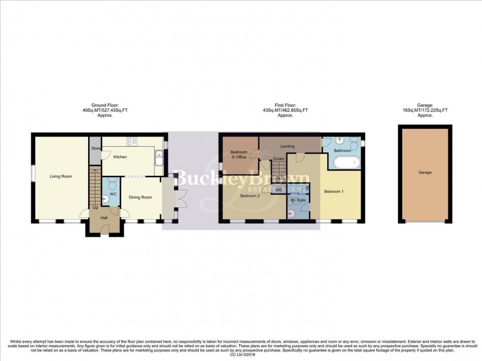 Floorplan for Gressingham Close, Forest Town, Mansfield