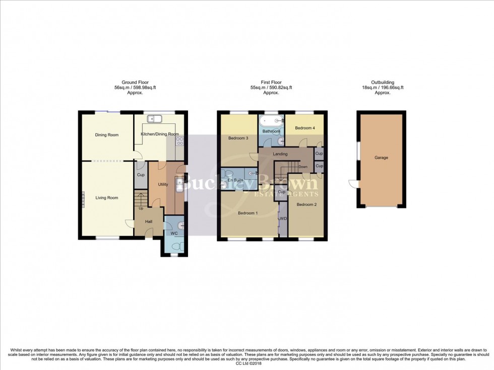 Floorplan for Ashover Close, Ravenshead, Nottingham