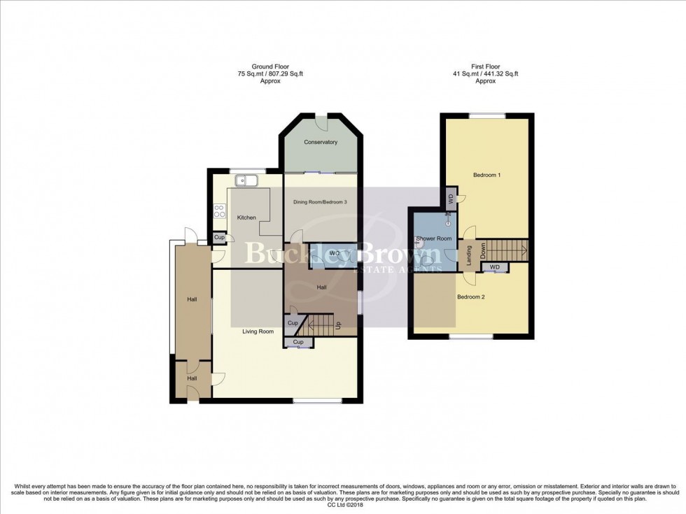 Floorplan for Vernon Crescent, Ravenshead, Nottingham