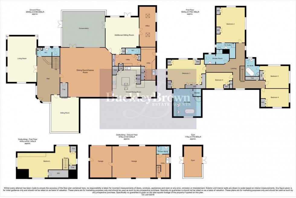 Floorplan for Newstead Abbey Park, Nottingham