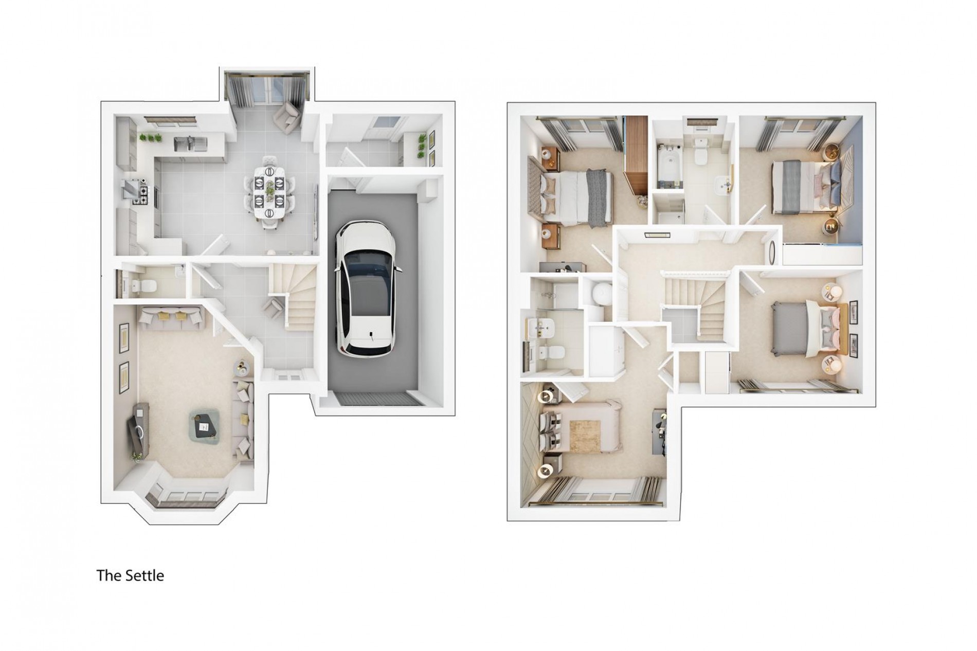 Floorplan for Plot 99 Settle V0, Kirklington Road, Bilsthorpe, Newark