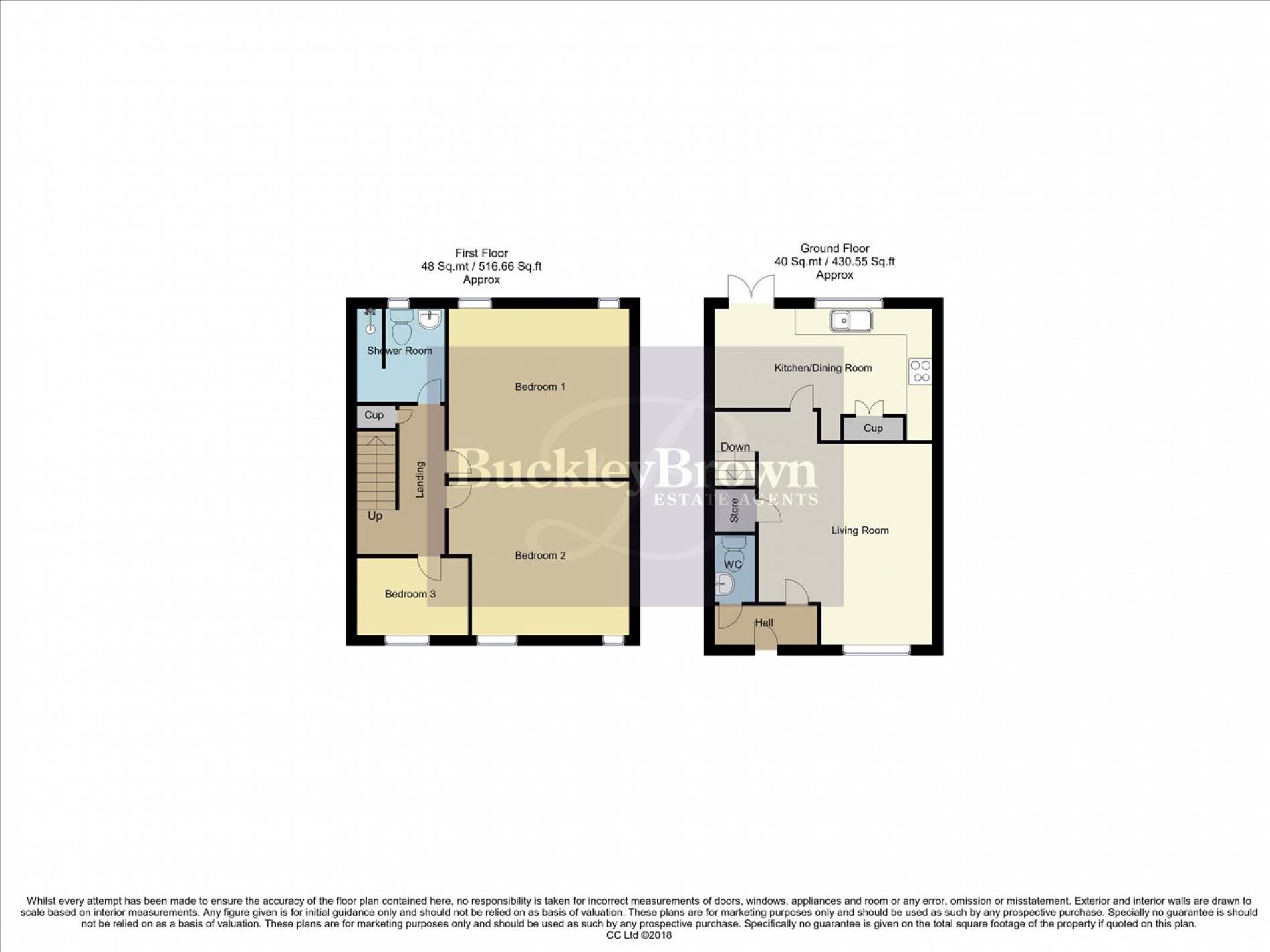 Floorplan for Davy Close, Ollerton, Newark