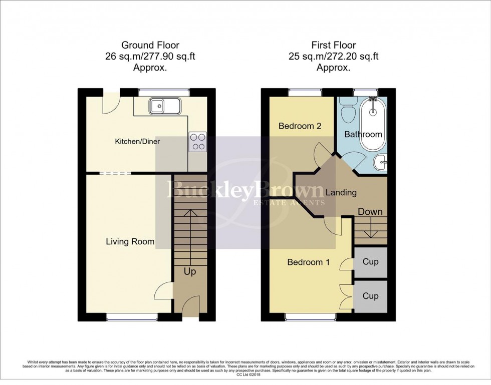 Floorplan for Sixth Avenue, Edwinstowe