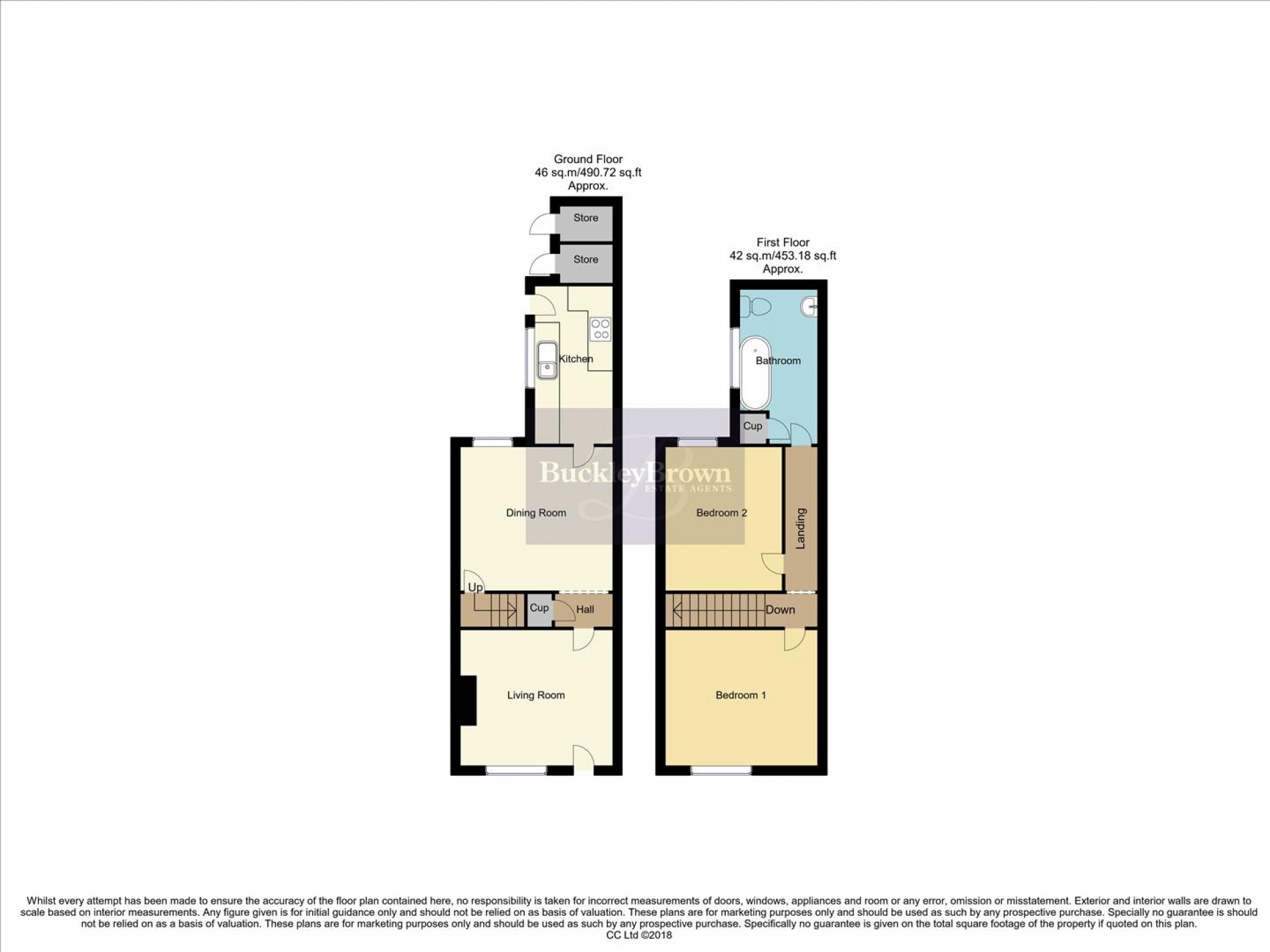 Floorplan for Lindley Street, Mansfield