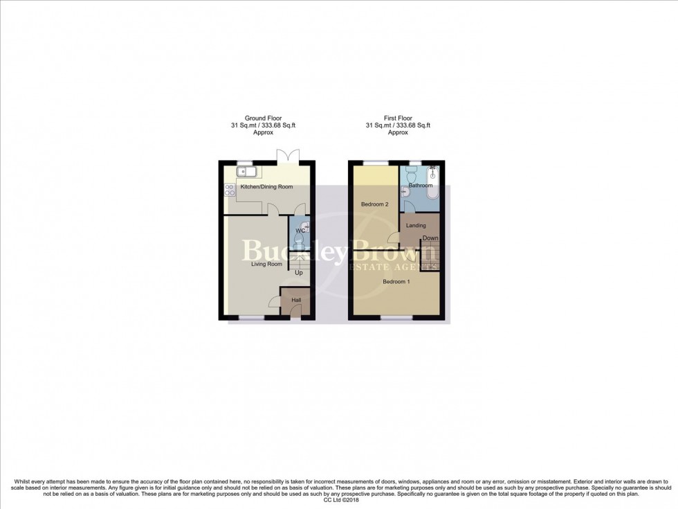 Floorplan for Poppy Avenue, New Ollerton