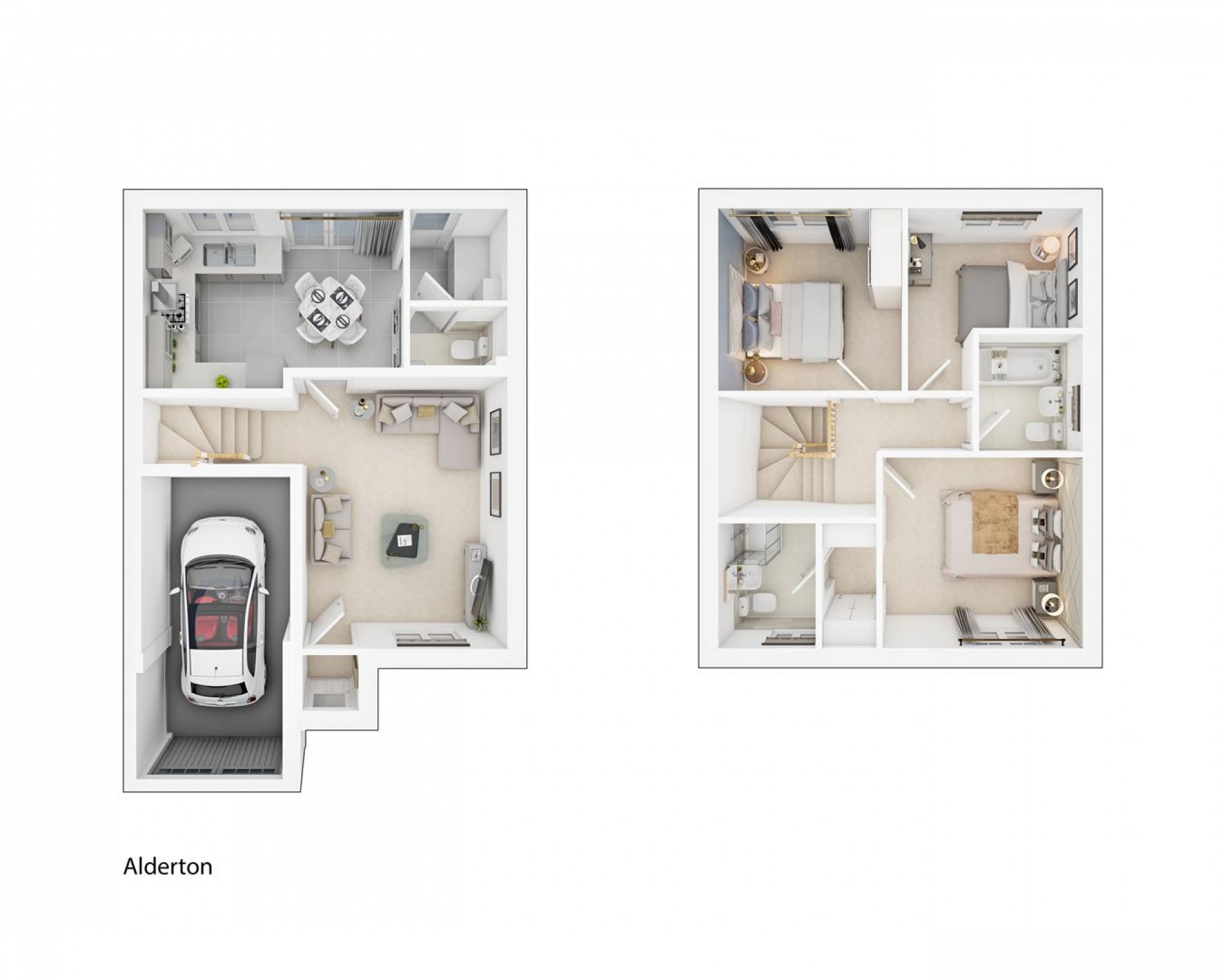 Floorplan for Plot 107 Alderton, Thoresby Vale, Edwinstowe