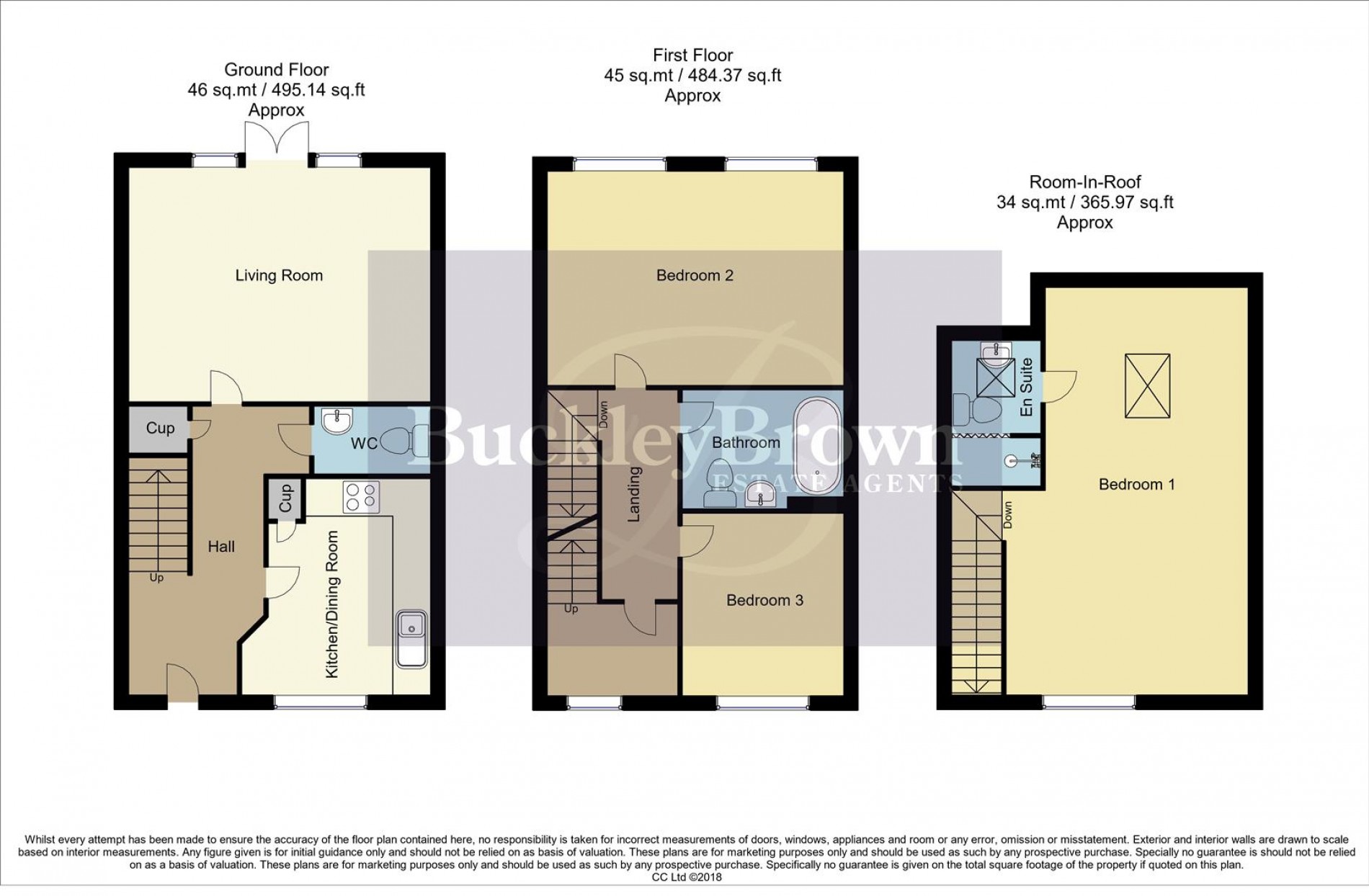 Floorplan for Goldcrest Avenue, Rainworth, Mansfield