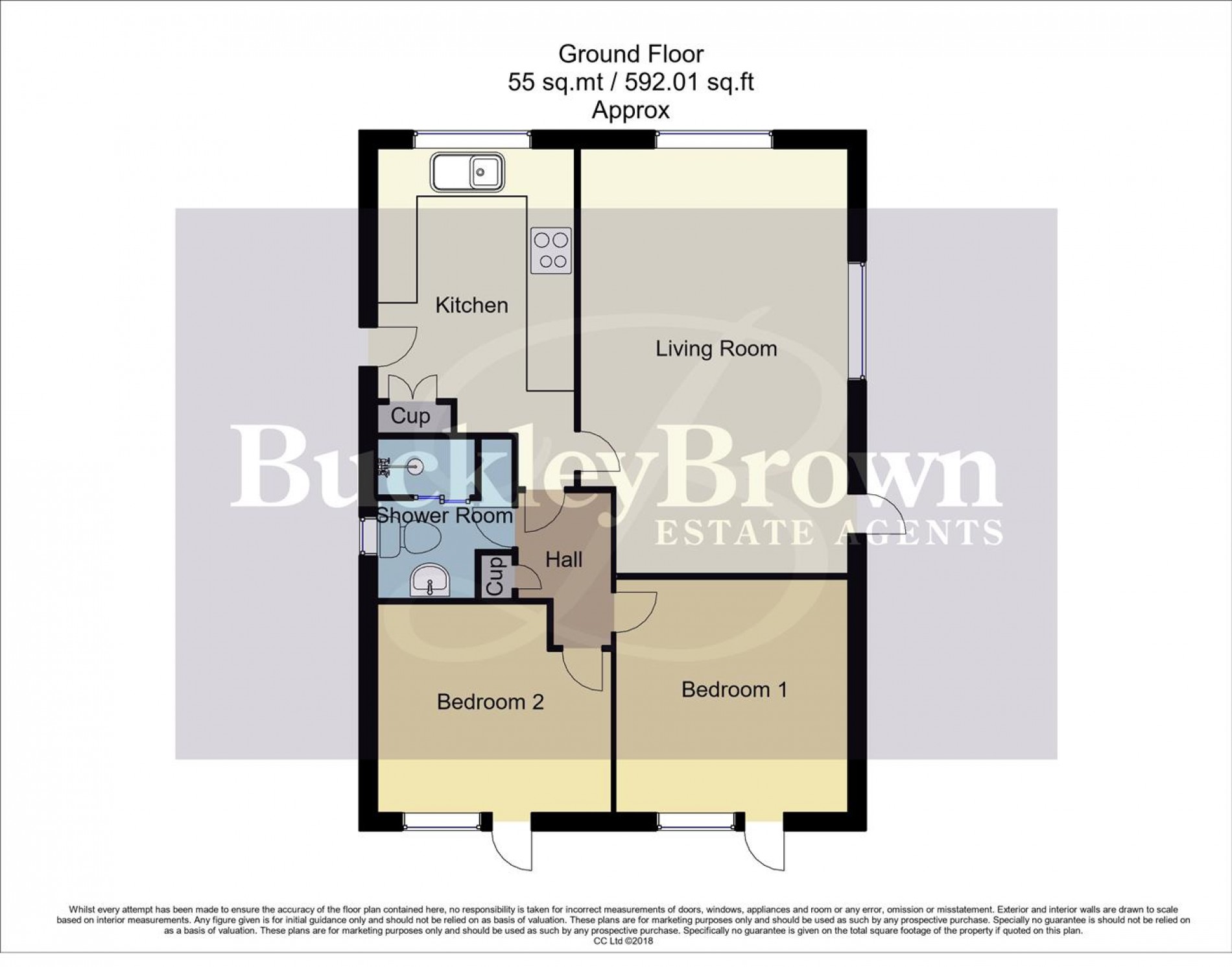 Floorplan for Poplar Drive, New Tupton, Chesterfield