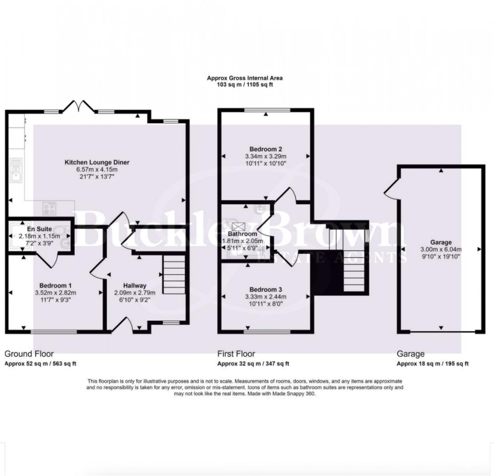 Floorplan for Old House Garden, High Street, Edwinstowe