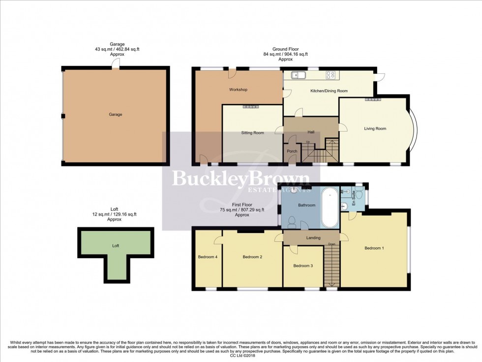 Floorplan for Selston Road, Jacksdale, Nottingham