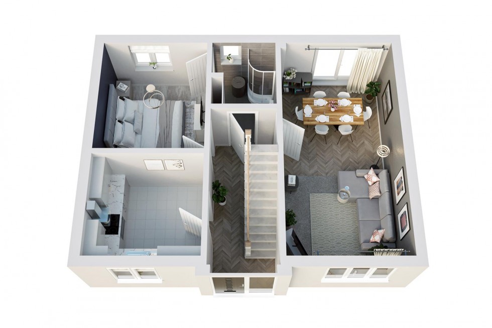 Floorplan for Plot 2, Forge Mews, Pinxton, Nottingham