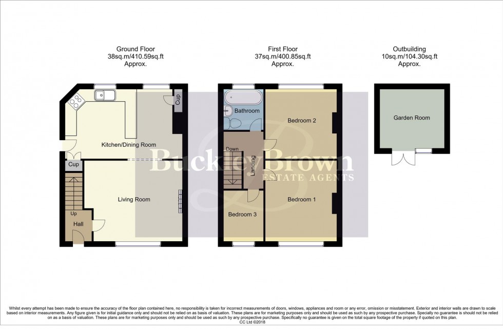 Floorplan for Barker Avenue, Sutton-In-Ashfield