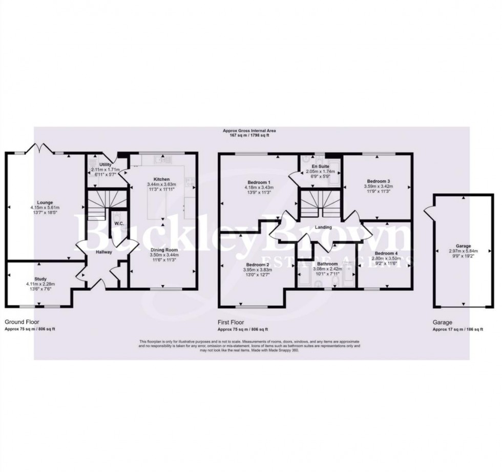 Floorplan for Old House Garden, High Street, Edwinstowe