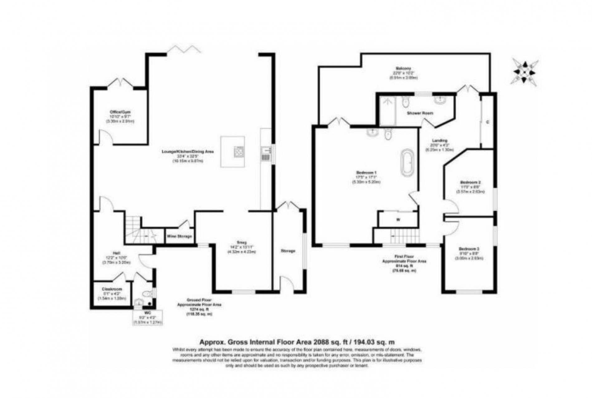 Floorplan for St. Josephs Court, Staveley