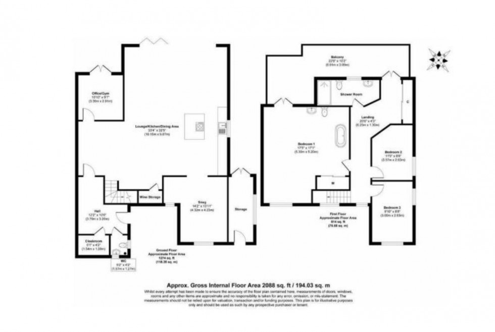 Floorplan for St. Josephs Court, Staveley