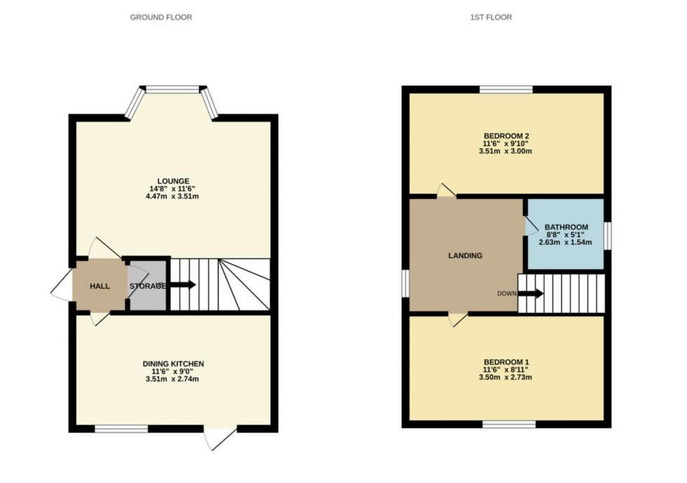 Floorplan for Acorn Ridge, Shirebrook, Mansfield