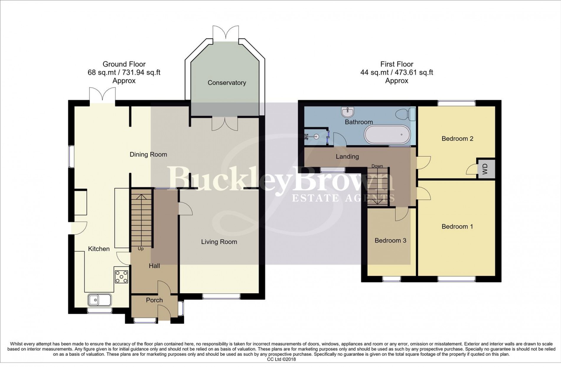 Floorplan for Brisbane Close, Mansfield Woodhouse, Mansfield