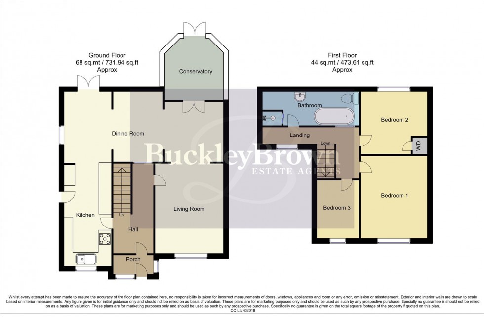 Floorplan for Brisbane Close, Mansfield Woodhouse, Mansfield